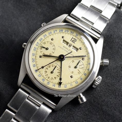 Rolex 6036 Killy Triple Date Calendar Chronograph Stainless.